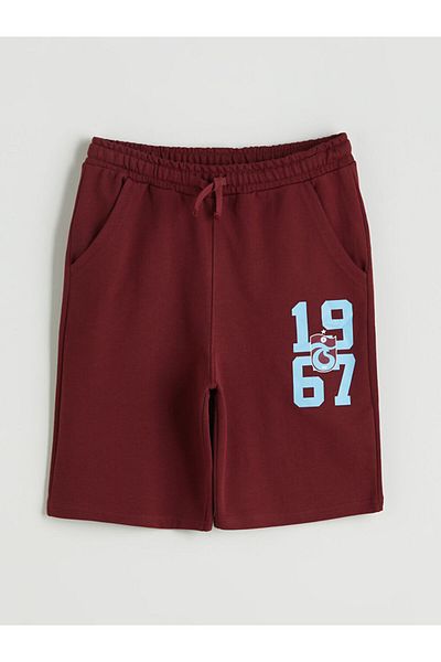 LC Waikiki Printed Boys' Shorts with Elastic Waist