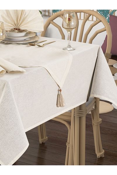 KUM SAATİ Γωνιακό Φούντα Λινό Runner 40×140