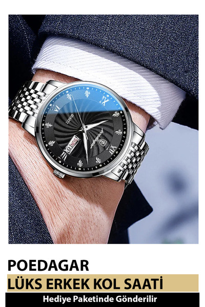 POEDAGAR Original Men's Wristwatch 1St Quality Mechanism