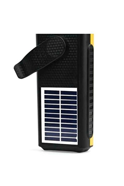 Generic Portable radio with flashlight, with battery and solar charging, yellow, CL-601G