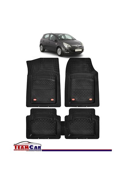 TEAMCAR Covorase Auto TeamCar® Tip Tavita Opel Corsa D 4 usi (2006-2014) Negru