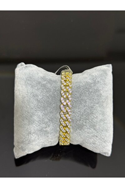 XUPING JEWELRY 18K zirkon taşlı halkalı gold bilezik paslanmaz kararmaz