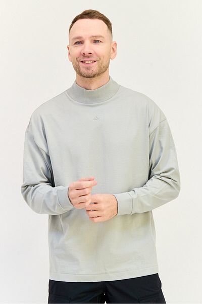 adidas Men Sportswear Fit Long Sleeves Basketball T-Shirt, Grey