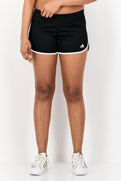 adidas Women Sportswear Fit 4 Inseam Running Shorts, Black