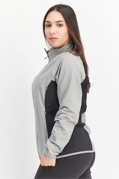 Hurley Women Sportswear Fit Long Sleeve Training Jacket, Grey