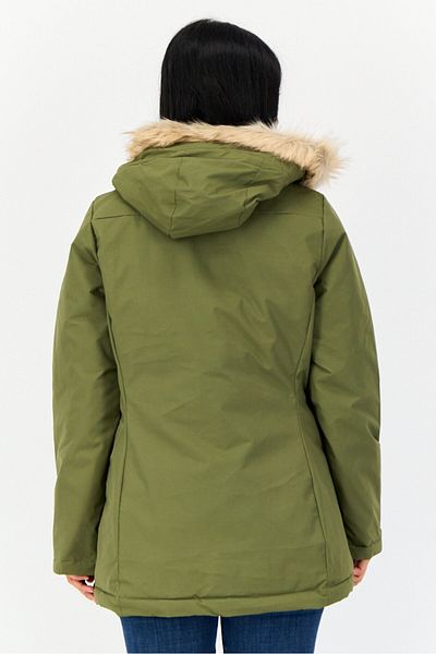 adidas Women Sportswear Fit Long Sleeve Outdoor Jacket, Olive