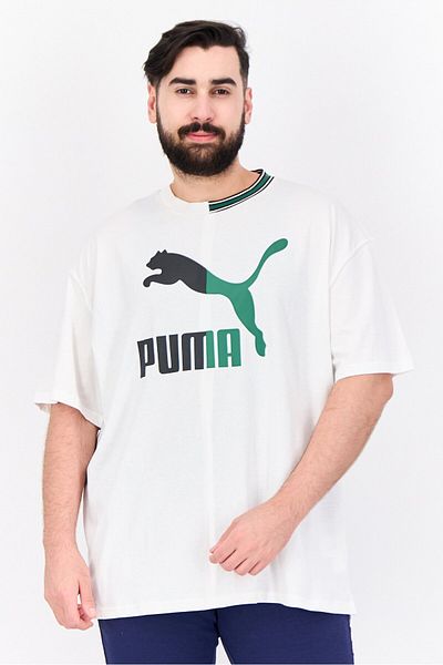 Puma Men Relaxed Fit Short Sleeve Outdoor T-shirt, White