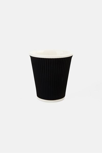 Les Artistes Paris Pantone Tea Coffee Cup With Silicone Cover 180 ml, Black