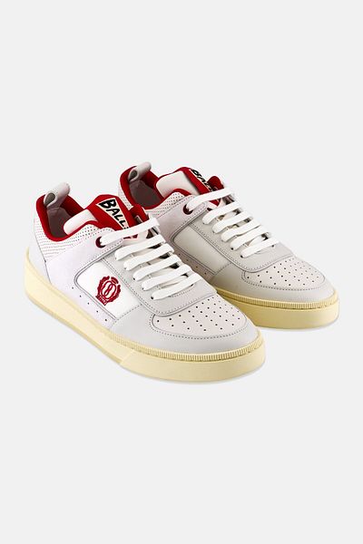 Bally Men Riweira Lace Up Casual Shoes, White