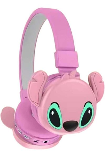 Toy Box Treasures Kids Cartoon Stitch Plush Wireless Bluetooth Headphones