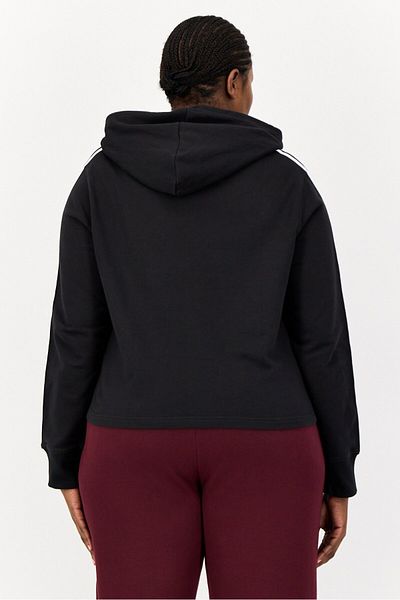 adidas Women Plus Size Long Sleeve Outdoor Hoodie, Black