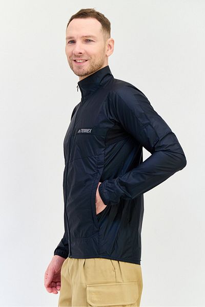 adidas Men Sportswear Fit Long Sleeves Outdoor Jacket, Black
