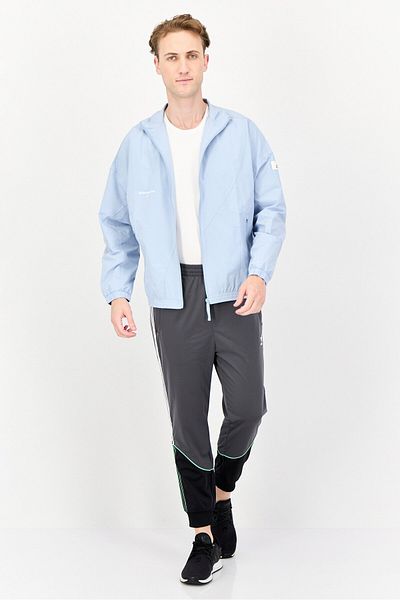 adidas Men Loose Fit Long Sleeve Outdoor Jacket, Blue