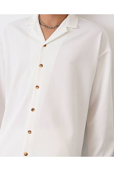 MARRAKECH Ribbed Men's Shirt Relaxed Fit