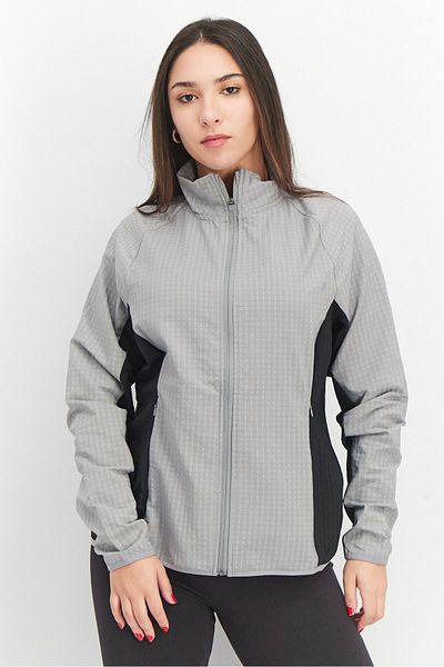 Hurley Women Sportswear Fit Long Sleeve Training Jacket, Grey