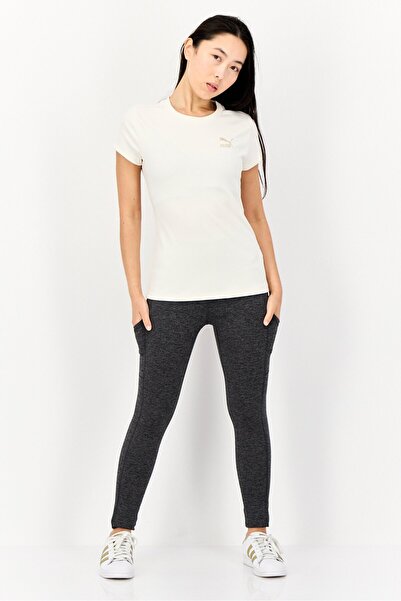 Puma Women Sportswear Fit Short Sleeve Outdoor Top, Off White