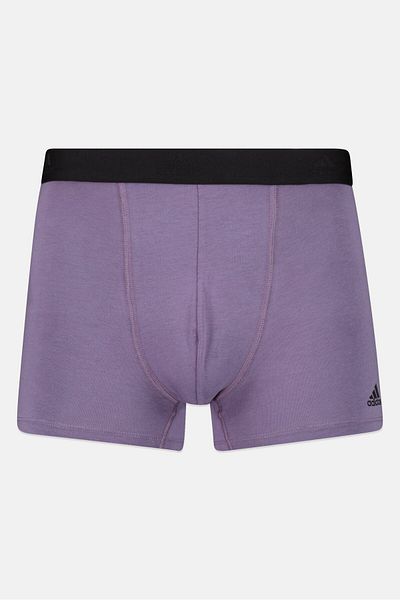 adidas Men 3 Pack Brand Logo Trunks, Multicolor