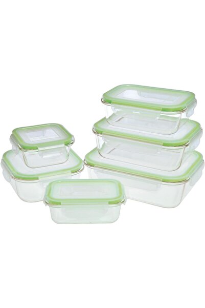 Westinghouse 6-Piece Glass Food Storage Set | Rectangle (370ml, 640ml, 1050ml, 1520ml) + Square (320