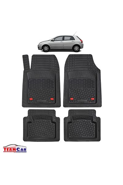 TEAMCAR Covorașe auto tip tavă ® compatibile cu Toyota Corolla E120 (2002–2007) - Hatchback