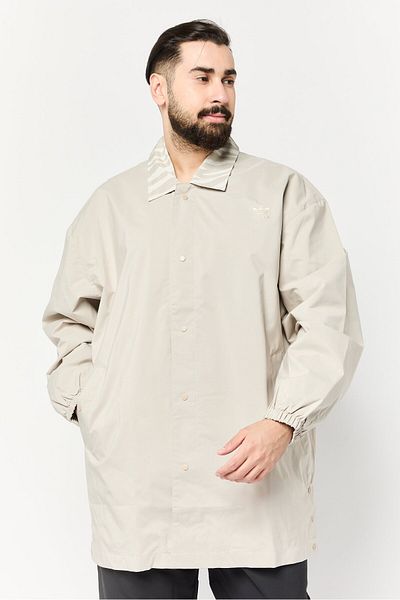 adidas Men Sportswear Fit Long Sleeves Outdoor Jacket, Beige