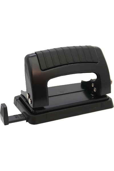 Roco 2-hole Desk Paper Punch – Punches Up To 10 Sheets (80 GSM), Black