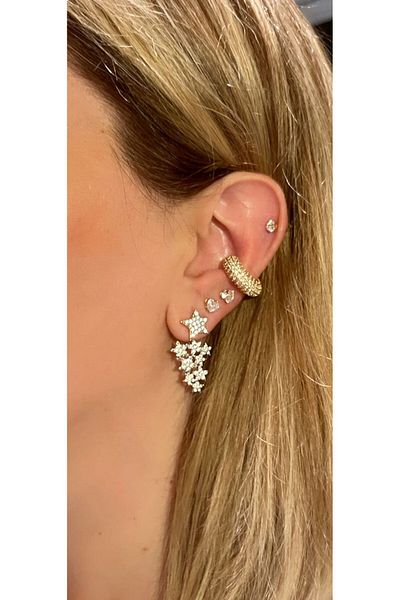 Store Diva Charm Sparkling Cartilage Earrings