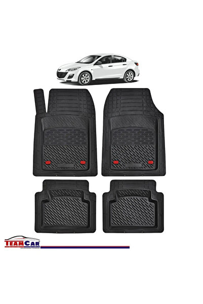 TEAMCAR Πατάκια αυτοκινήτου τύπου δίσκου συμβατά με Mazda 3 BL (20092013) - S...