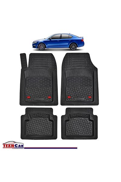 TEAMCAR Covorașe auto tip tavă ® compatibile cu Skoda Octavia III (2013–2020) - Sedan
