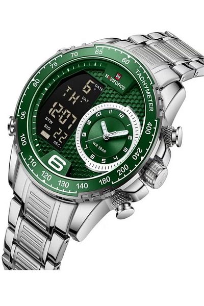 Naviforce Men's Water Resistant Analog/Digital Watch