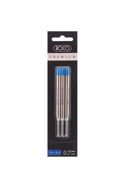 Roco Premium Ballpoint Pen Refill – Medium Tip, Blue Ink