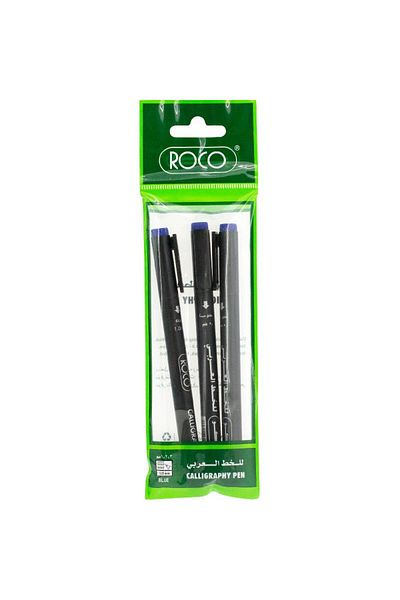 Roco Calligraphy Pen Chisel 1.0, 2.0, 3.0 mm Blue
