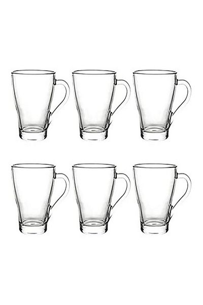 Luminarc 6-Piece Tempered Glass Mug Clear