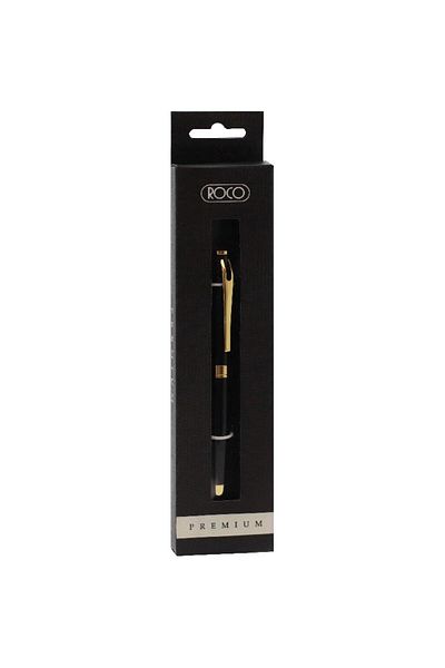 Roco Premium Metal Executive Ballpoint Pen – Medium Tip, Blue Ink