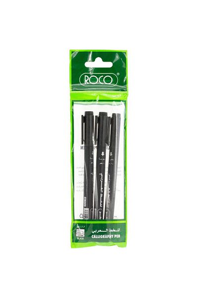 Roco Calligraphy Pen Chisel 1.0, 2.0, 3.0 mm Black