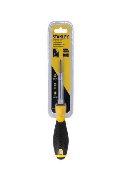 Stanley 6 Way Comfort Grip Screwdriver
