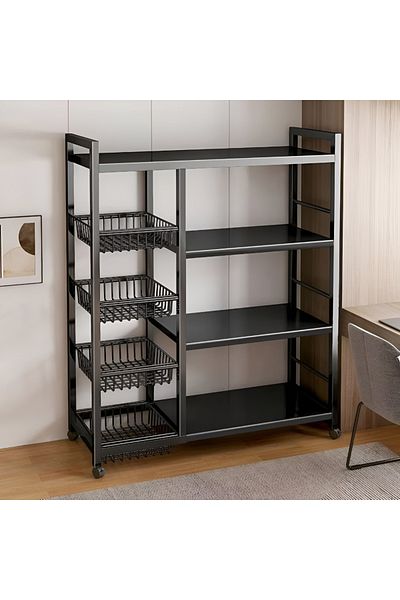 rexa Storage Shelf Racks Pallet Rack Kitchen Steel Storage Units Shelves Kitchen Rack 110X34X9 cm