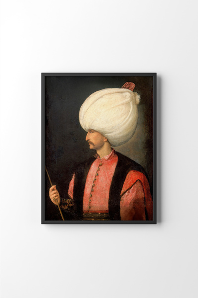 epiqart Kanuni Sultan Süleyman - Siyah Çerçeve