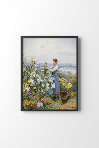 epiqart Crizanteme - Cadru negru