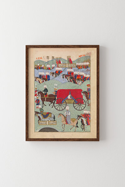 epiqart Funeral of Sultan Suleiman the Lawmaker - Wooden Patterned Frame