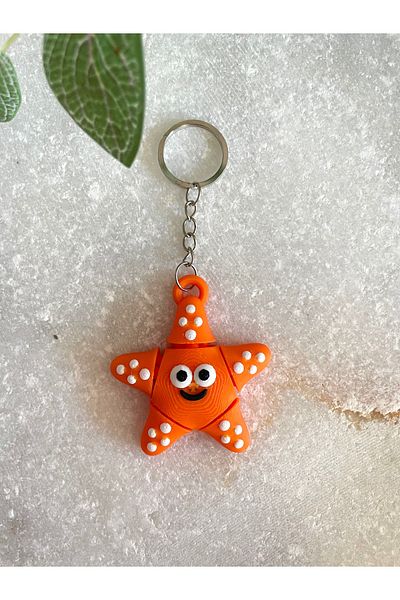 By Selen Suyolcu Animated Starfish Keychain
