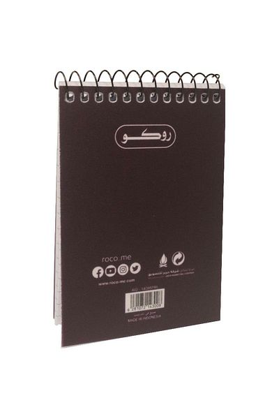 Roco Pocket Memo Notebook – 160 Pages, 7.9 x 11.2 cm, Lined, Purple Cover
