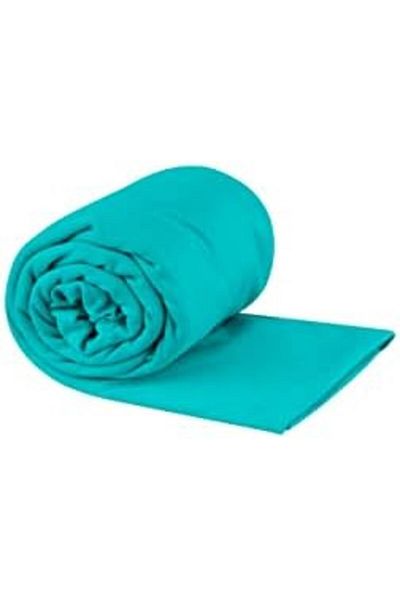 Sea to Summit Pocket Towel XL (30 × 60 inches), Baltic Blue, Microfiber