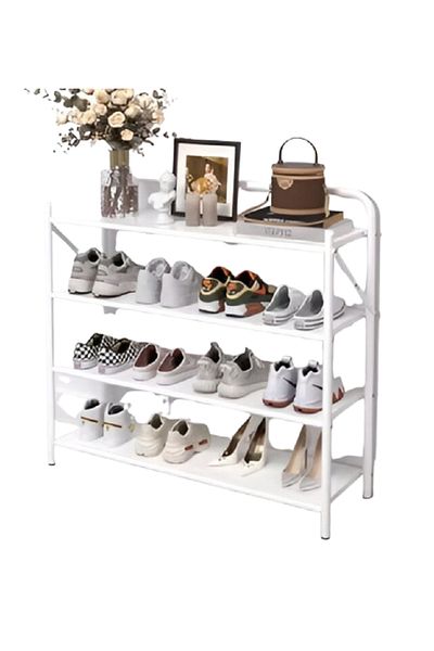 rexa Living Room Furniture Floor-Standing Shoe Storage Racks Adjustable Shoe Display Shelf