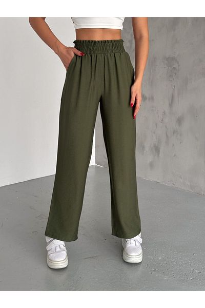 Giyimsel Tie-Waist Linen Women's Pants