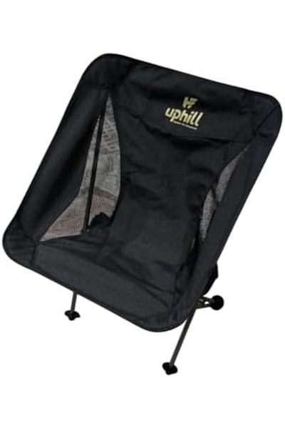 Uphill Ultralight Foldable Camp Chair Aluminium Frame, Bearing Up To 120kg With Mesh Sides, Carry