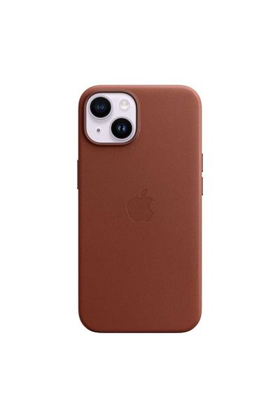 Apple Husa de protectie Leather Case with MagSafe pentru Apple iPhone 14, Umber
