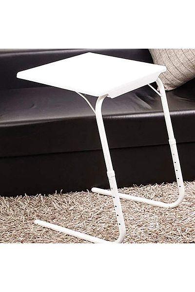 Generic Foldable Assembled Table TV Tray Portable Folding Snack Table - Adjustable Sofa Side Table, Bed Lapt
