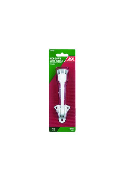 ACE Elegant and Modern Design Metal Durable Kick-Down Door Holder White 2.75 x 4inch