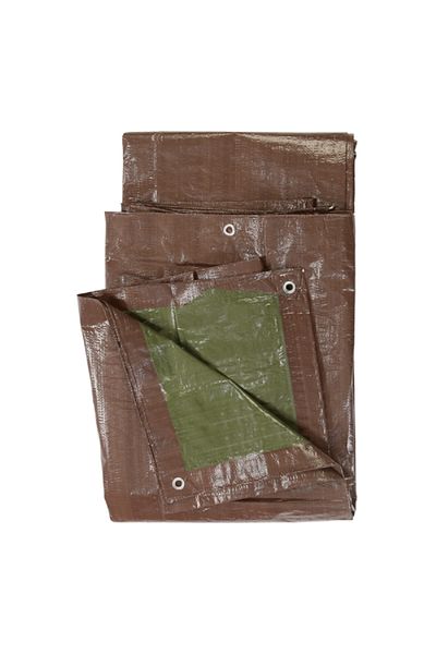 ACE Multipurpose Polyester Tarp for Damage and Weather Protection Brown 12 x 16ft