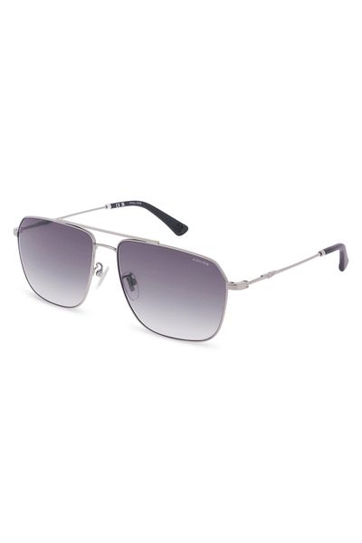 Police Origins Lite 20 Man Navigator Sunglass Shiny ruthenium _Smoke gradient 60-15-145